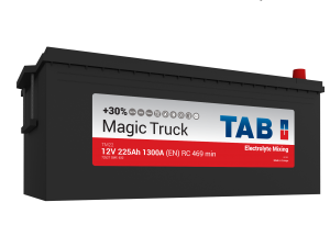 Startbatteri TAB SEALED EMS 12V 225AH-1300A+V (D06 126612) 517x275x214/241 mm 56,1 kg
