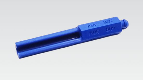 REMA DIN 160/320/640 Coding Pin MALE blue lithium