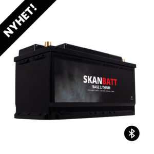 SKANBATT Base Lithium - 12V 100Ah 100A BMS - 352x175x190mm - Bluetooth - 3 Års garanti - Bobil - Bilde 1