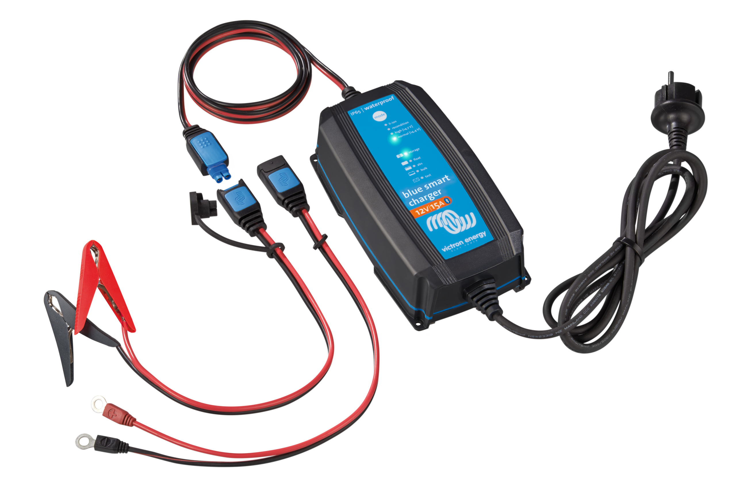 VICTRON Blue Smart IP65 Batterilader 12V 15A m/Bluetooth - Bilde 1