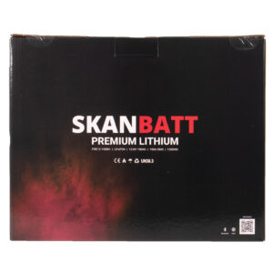 SKANBATT Premium Lithium - 12V 100Ah 100A BMS - 306x172x212mm - Bluetooth - Heat - 8 Års garanti +V - Bilde 3