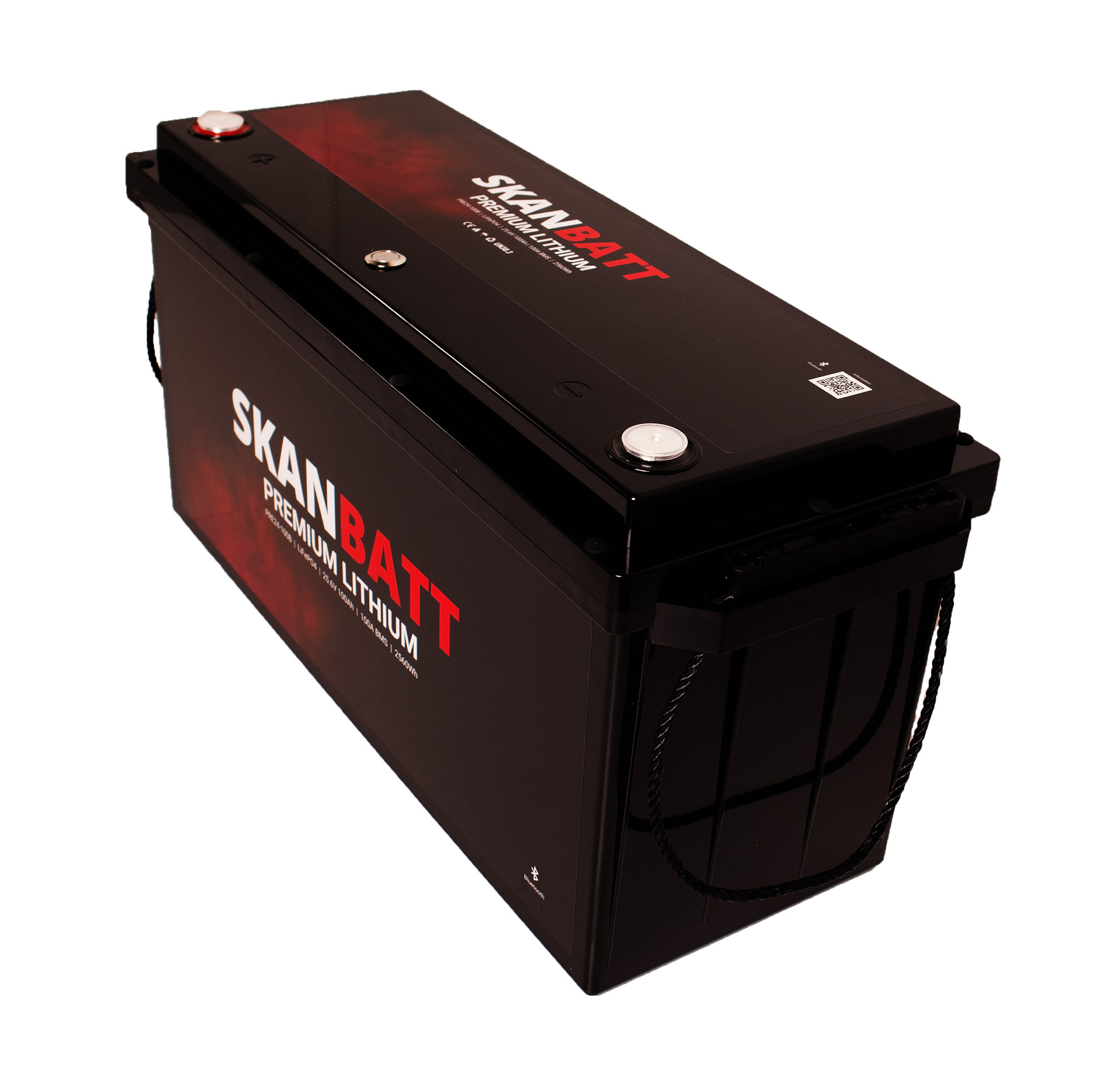 SKANBATT Premium Lithium - 24V 100Ah 100A BMS - 502x186x242mm - Bluetooth - 8 Års garanti - Bilde 2