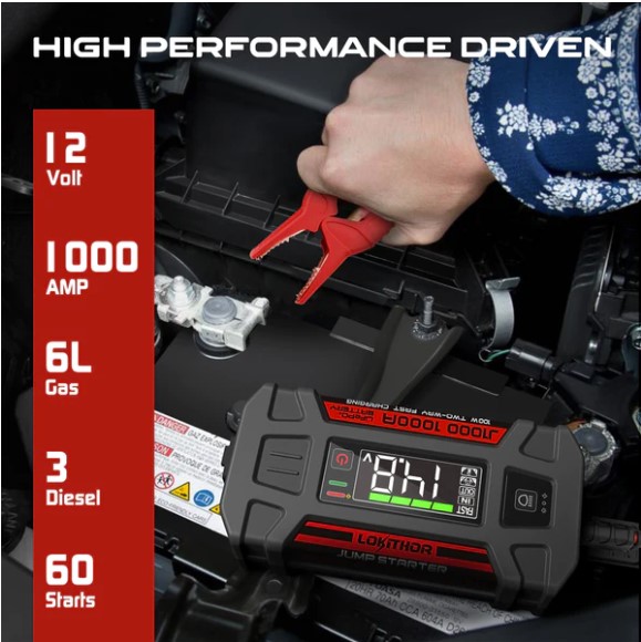 LOKITHOR Lithium Startbooster 12V 1000A