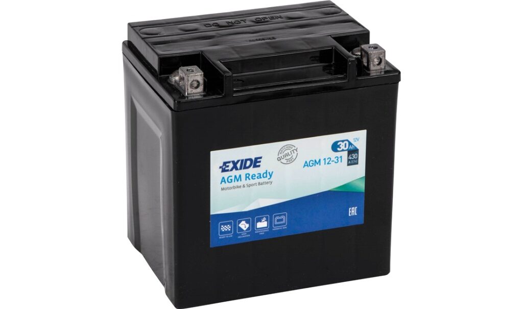 MC batteri EXIDE (4990) AGM ready 12V 30AH-430A 165x130x175/175 mm +H (DIN 53005)