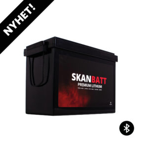 SKANBATT Premium Lithium - 24V 100Ah 100A BMS - 384x204x268mm - Bluetooth - 8 Års garanti - Bilde 1