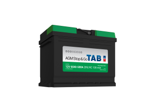Start / Forbruksbatteri TAB AGM STOP & GO 12V 60AH-680A+H (L2 213060) 242x175x190 mm 17,9 kg