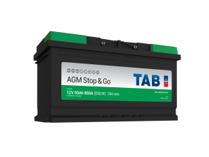 Start / Forbruksbatteri TAB AGM STOP & GO 12V 95AH-850A+H (L5 213090) 353x175x190 mm 26,0 kg