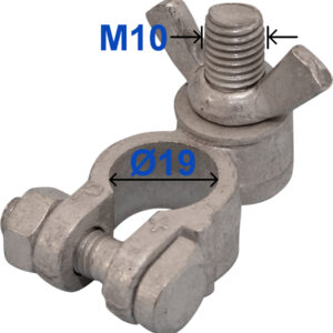 Polsko 25-70mm^2 positiv Ø19 m/vingermutter 10mm - Bilde 2
