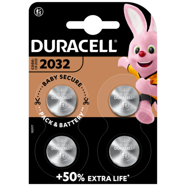 Duracell Electronics CR2032 - 4pk.