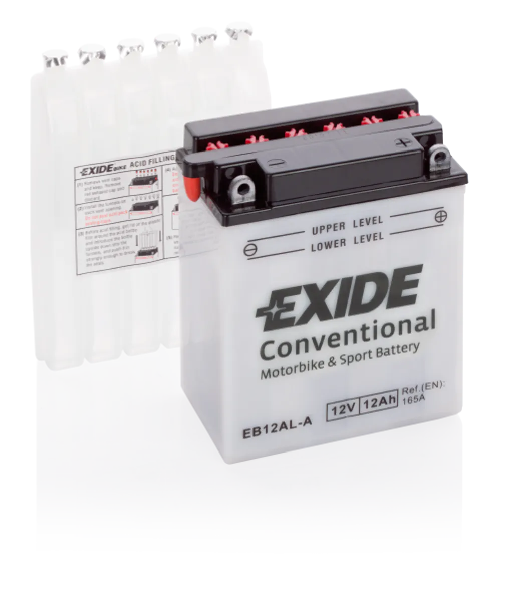 Exide MC Conventional 12V 12Ah 135x80x160 150 CCA +H - Bilde 1