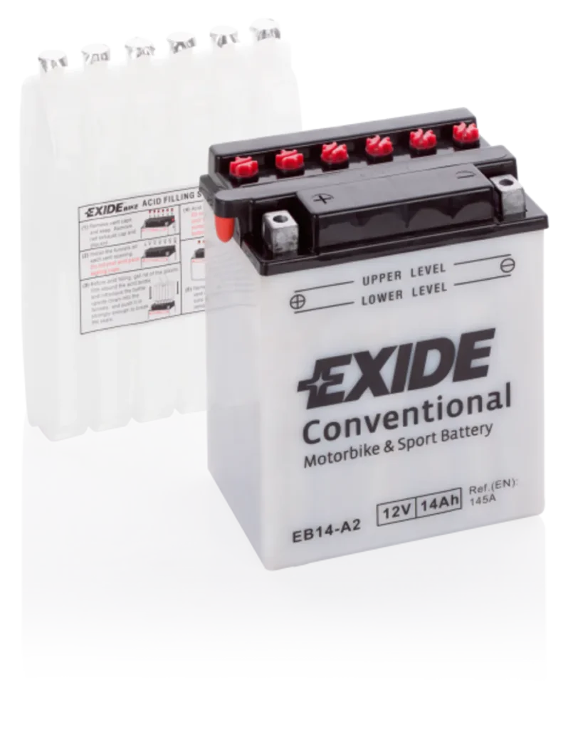 Exide MC Conventional 12V 14Ah 135x90x165 180CCA +V