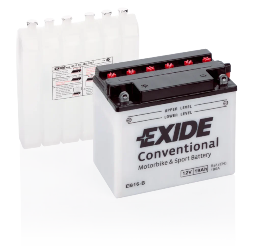 Exide MC Conventional 12V 19Ah 175x100x155 190 CCA +V