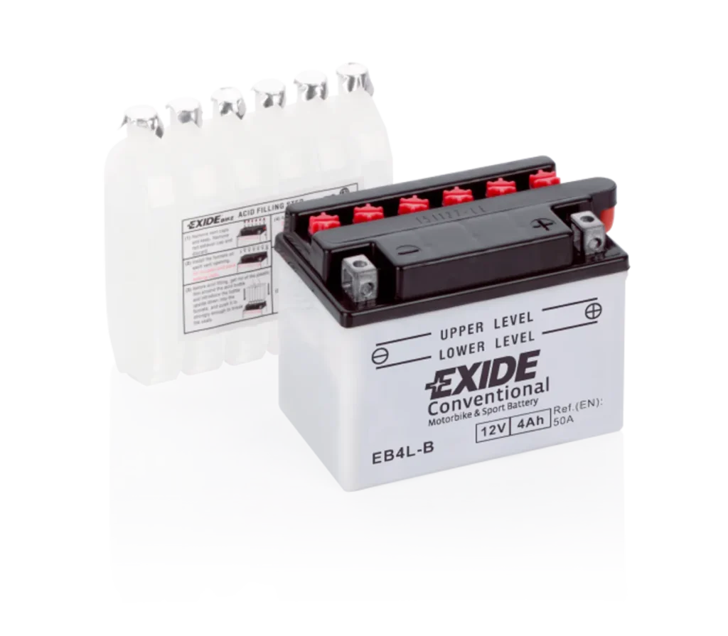 Exide MC Conventional 12V 4Ah 120x70x95 60 CCA +H