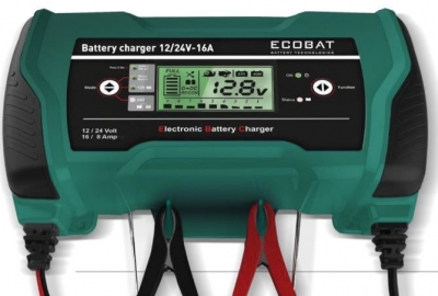 Ecobat Batterilader 12/24V - 16/8A
