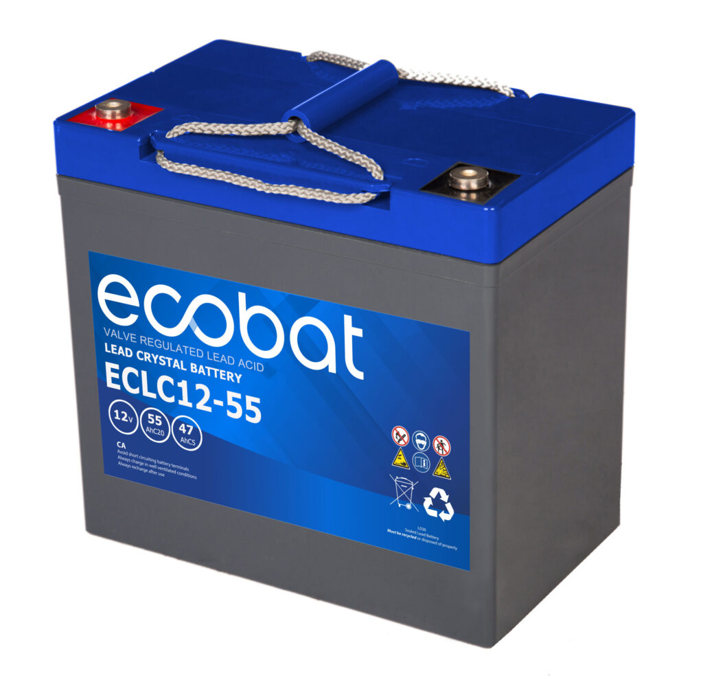 Ecobat Crystal Lead DC 12V 55Ah/20h(229x138x212mm) M6 16,1 kg +v