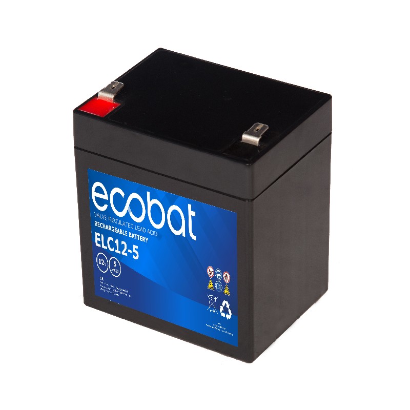 Ecobat AGM 12v 5.0Ah(90x70x101mm) T2 1,6 kg +v