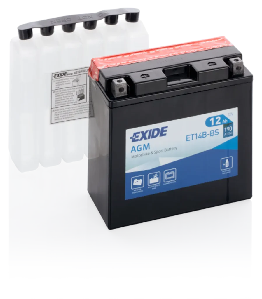 Exide MC AGM 12V 12Ah 150x70x145 200 CCA +V