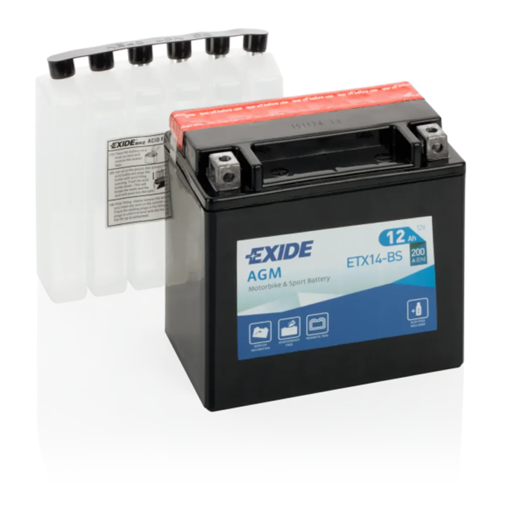 Exide MC AGM 12V 12Ah 150x90x145 200 CCA +V