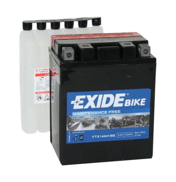 Exide MC AGM 12V 12Ah 135x90x165 210 CCA +V