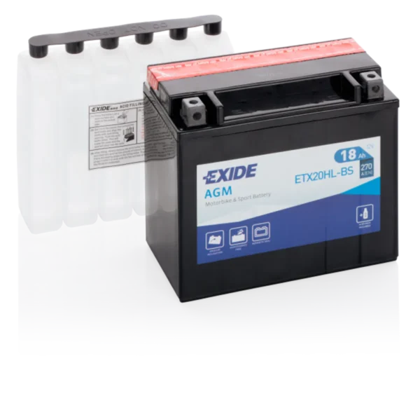 Exide MC AGM 12V 18Ah 175x90x155 270 CCA +H