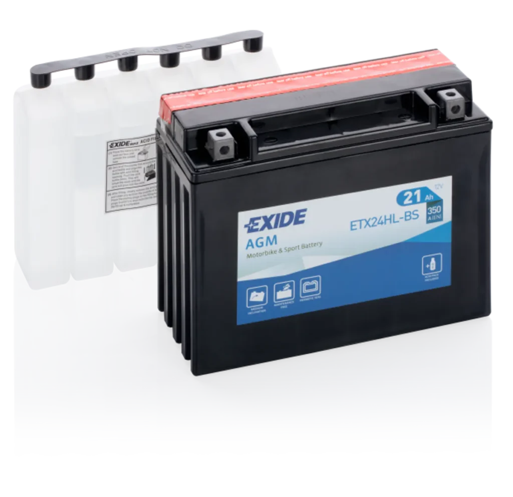 Exide MC AGM 12V 21Ah 205x90x165 350 CCA +H