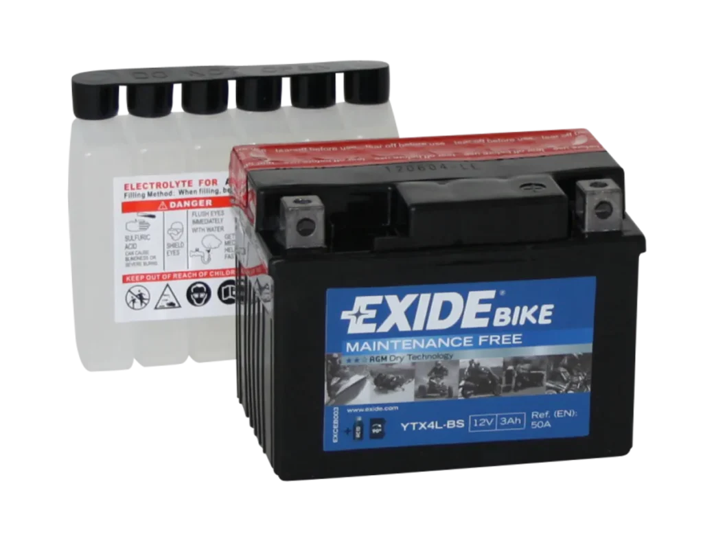 Exide MC AGM 12V 3Ah 115x70x85 50 CCA +H