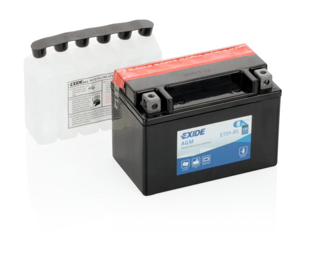 Exide MC AGM 12V 8Ah 150x90x105 120 CCA +V