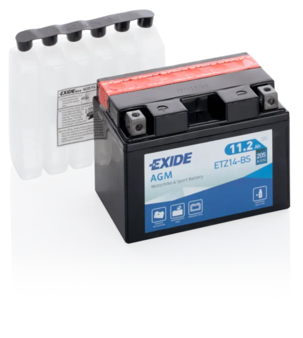 Exide MC AGM 12V 11,2Ah 150x90x110 205 CCA +V