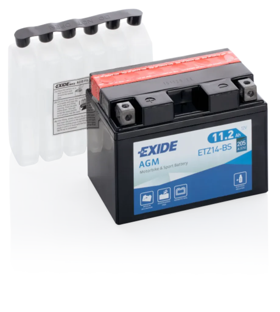 Exide MC AGM 12V 11,2Ah 150x90x110 205 CCA +V