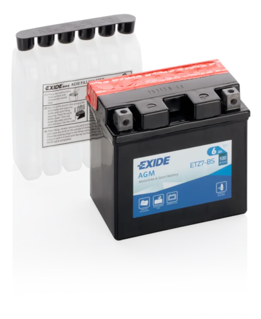 Exide MC AGM 12V 6Ah 115x70x105 100 CCA +H