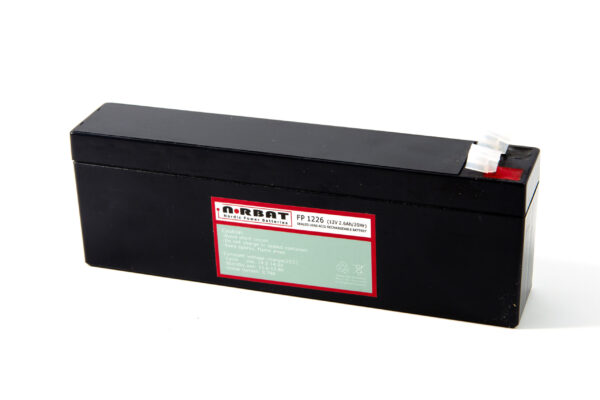 12Volt AGM batteri 2,6AH (178x34x71) +H T1 0,94kg