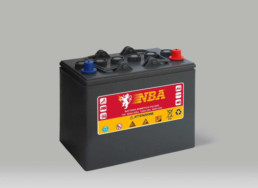 Batteri NBA Gel deep cycle 12V 85AH/20-72AH/5 (D26 PULSAR) 262x170x212/233 mm 26 kg +H