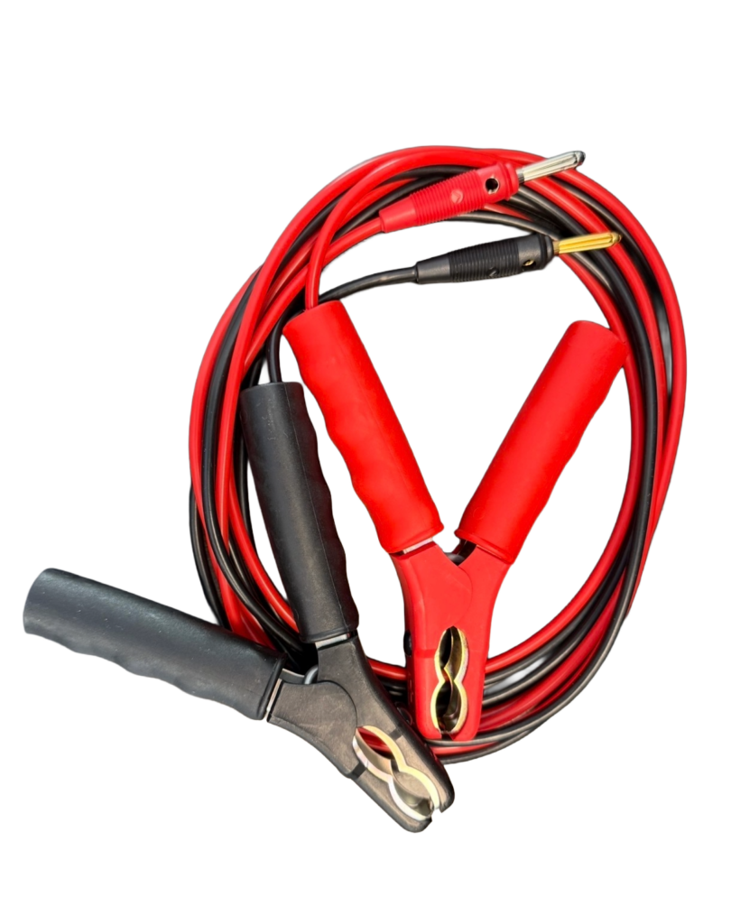 Ladeklemmer med ledning 2m, 1,5mm² sort/rød for SMP Servicelader