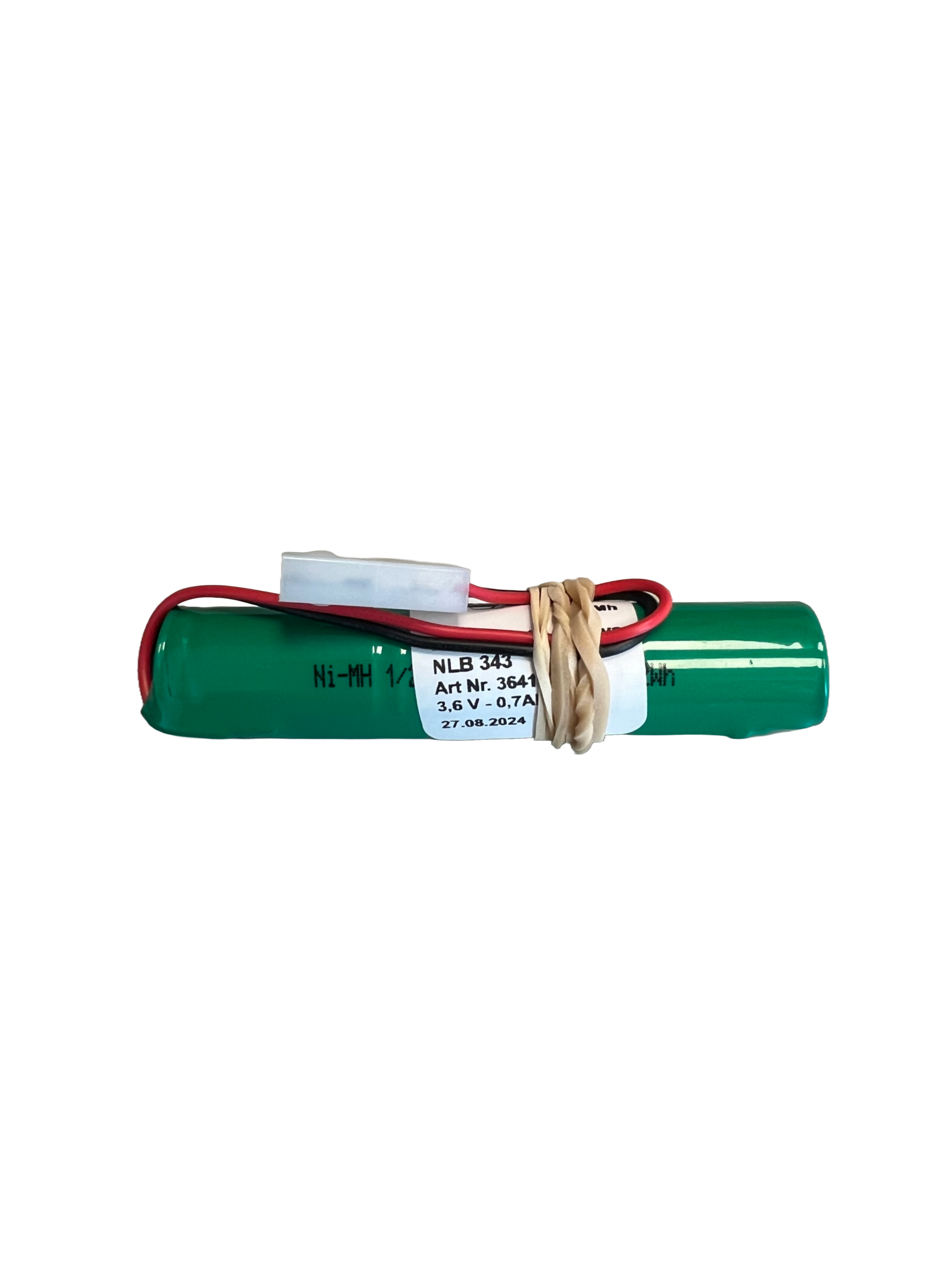 NLB 343 3,6v- 0,6Ah Ni-Mh - Stav med plugg (83x15) - Bilde 1