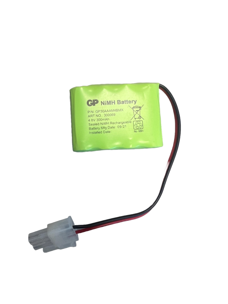 4,8V - 300mAh - Ni-Mh REKKE - 42 x 11 x 44 - AAAM - Molex 5557 - 2