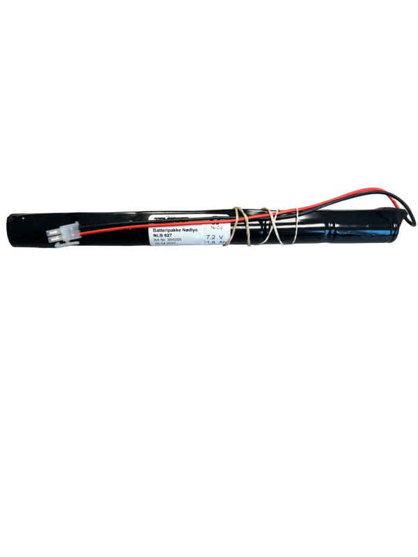(NLB627) 7,2V - 1600mAh - Ni-Cd STAV - 264 x 23 - sub C - m/plugg Molex 5557-2