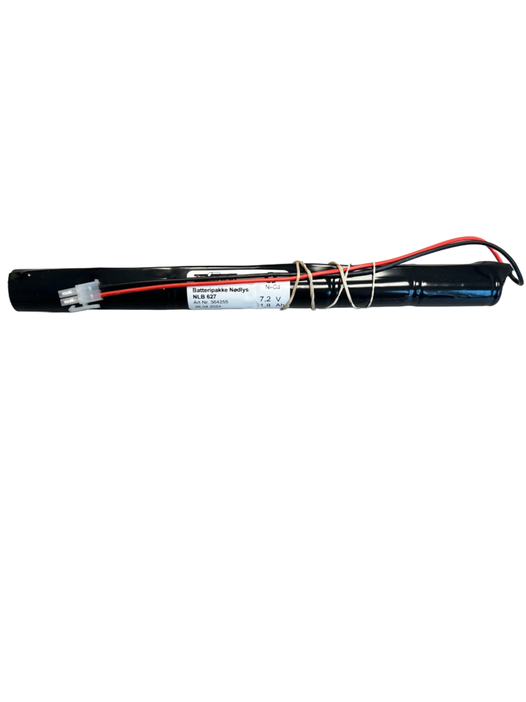 (NLB627) 7,2V - 1600mAh - Ni-Cd STAV - 264 x 23 - sub C - m/plugg Molex 5557-2