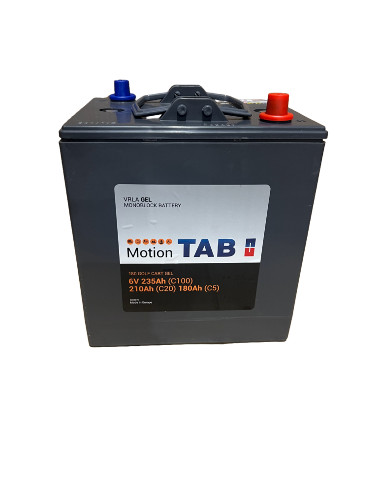 Batteri TAB Gel deep cycle 6V 210AH/20-180AH/5 (215180) 243x189x273 mm vekt 31,3 kg