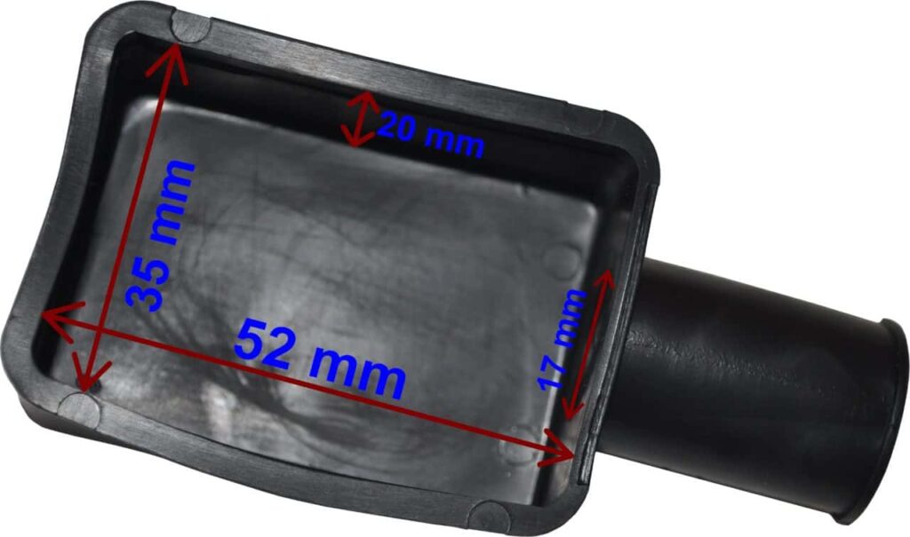 Polhette / beskyttelse negativ sort for kabel med kabelsko og polsko 204001 / 220000