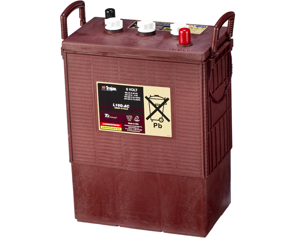 TROJAN Deep Cycle Traksjonsbatteri 6V 390AH (313x174x417mm) +diagonalt 46 kg