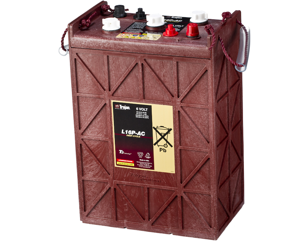 TROJAN Deep Cycle Traksjonsbatteri 6V 420AH (296x176x425mm) +diagonalt 52 kg