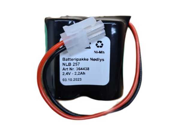 2,4v - 2200mAh -Ni-Mh REKKE  m/plugg Molex 5557-2