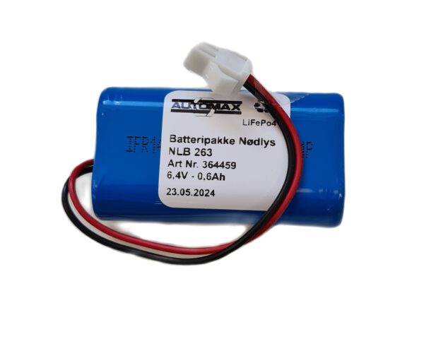 6,4V-0,6Ah  - LiFePo4 - R-Plugg 34