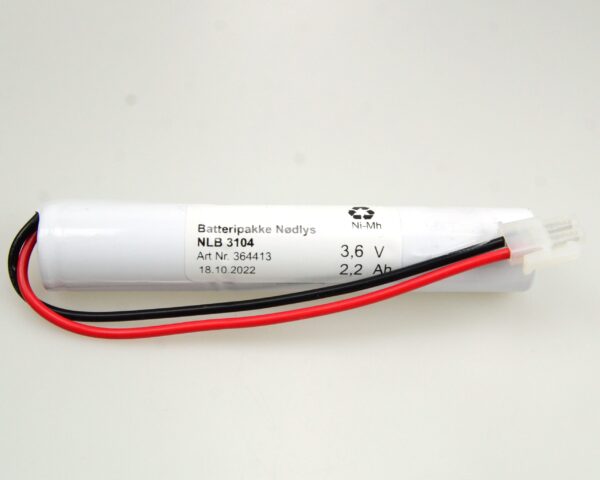 NLB 3104 3,6v - 2200mAh - Ni-Mh Stav m/plugg Molex 5557-2