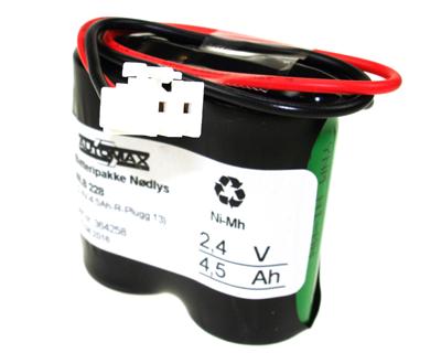 2,4v - 4500mAh -Ni-Mh REKKE m/plugg 13