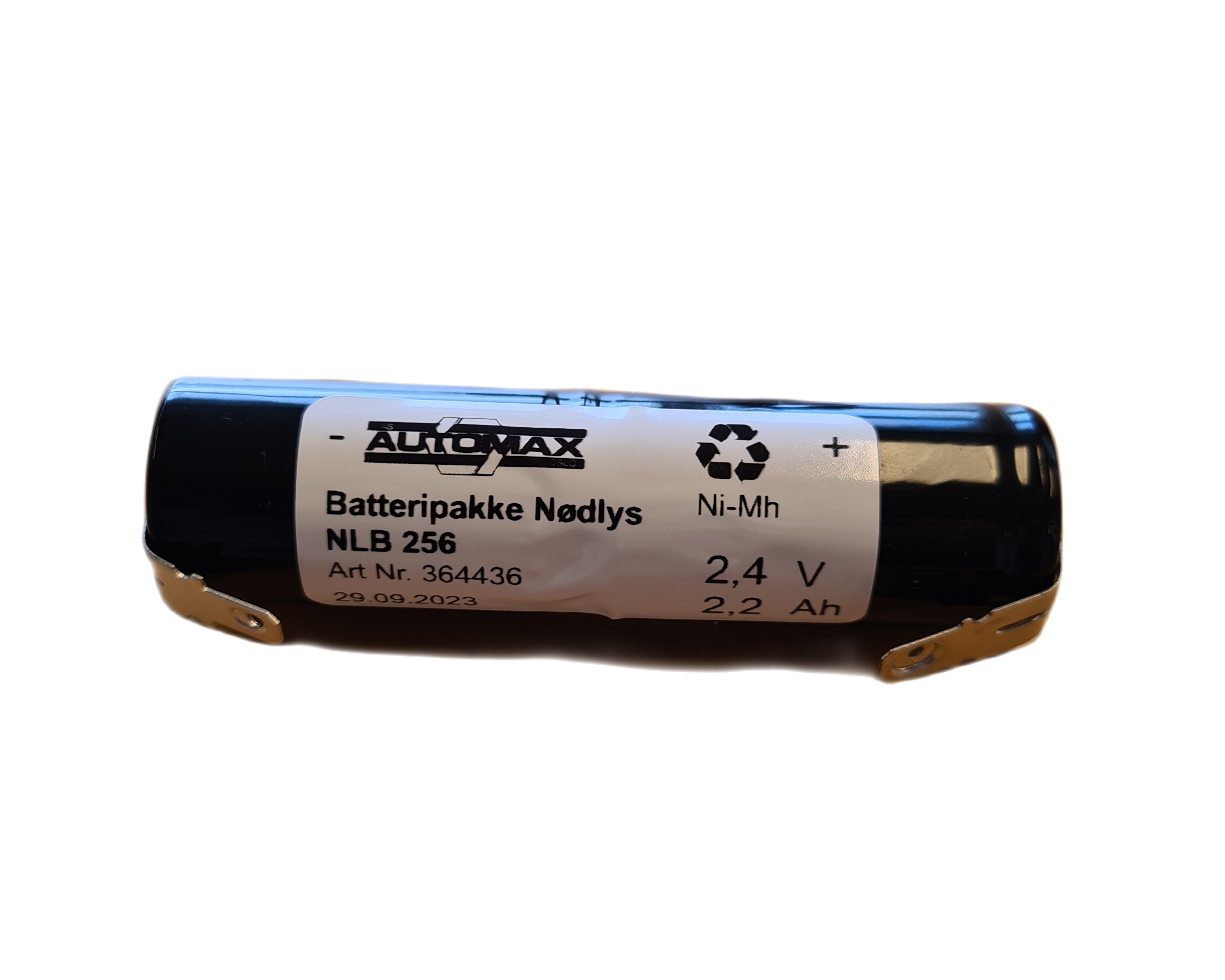 2,4v - 2200mAh -Ni-Mh STAV m/stift - Bilde 1