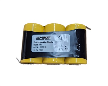 3,6v - 4500mAh -Ni-Mh REKKE /m stift