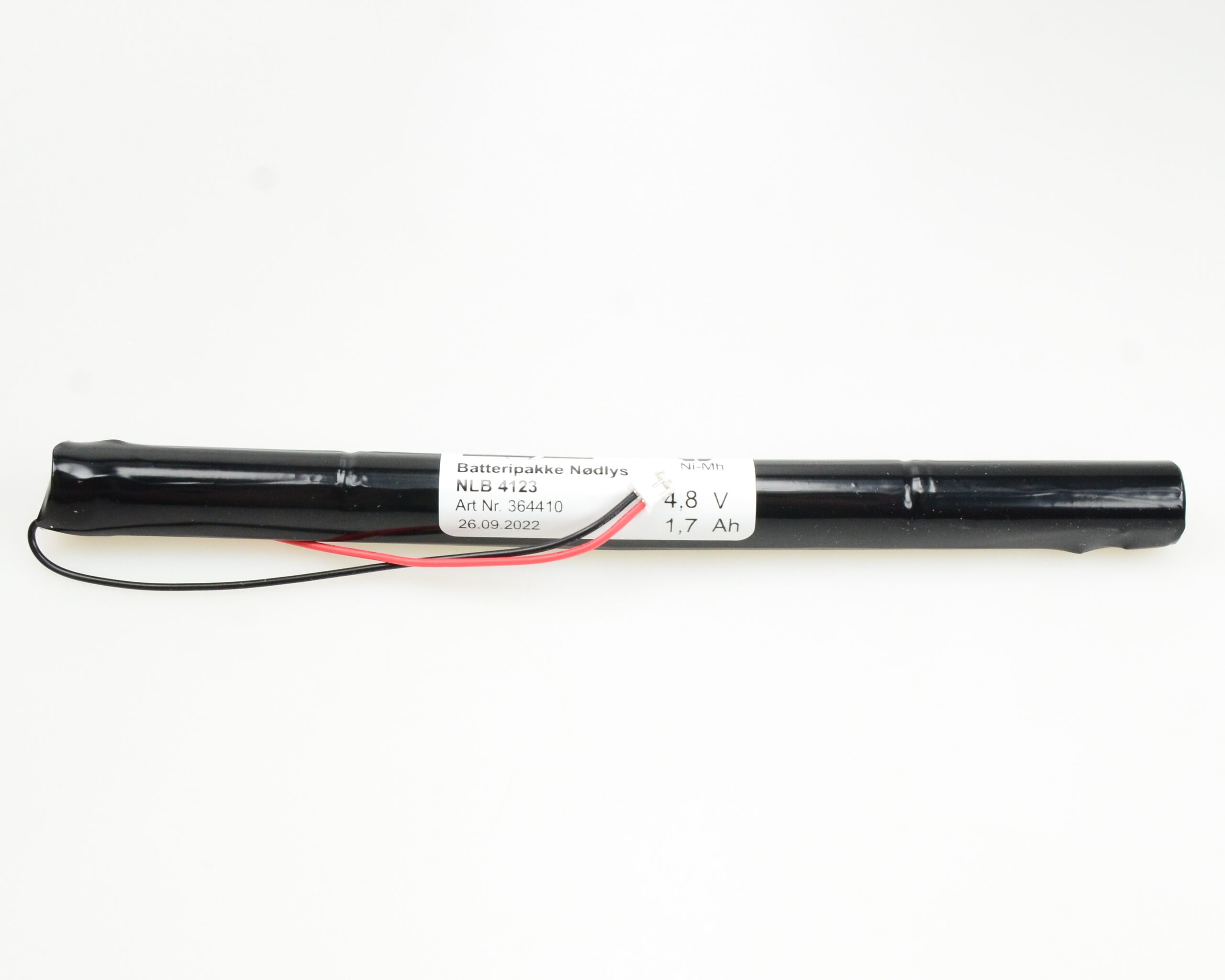 NLB 4123 (4,8V-1,7Ah-S-sikring-Plugg 29 polvent) - Bilde 1