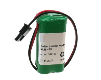 NLB 429 (4,8V - 750mAh - Ni-Mh Firkant AAA- Plugg 28)
