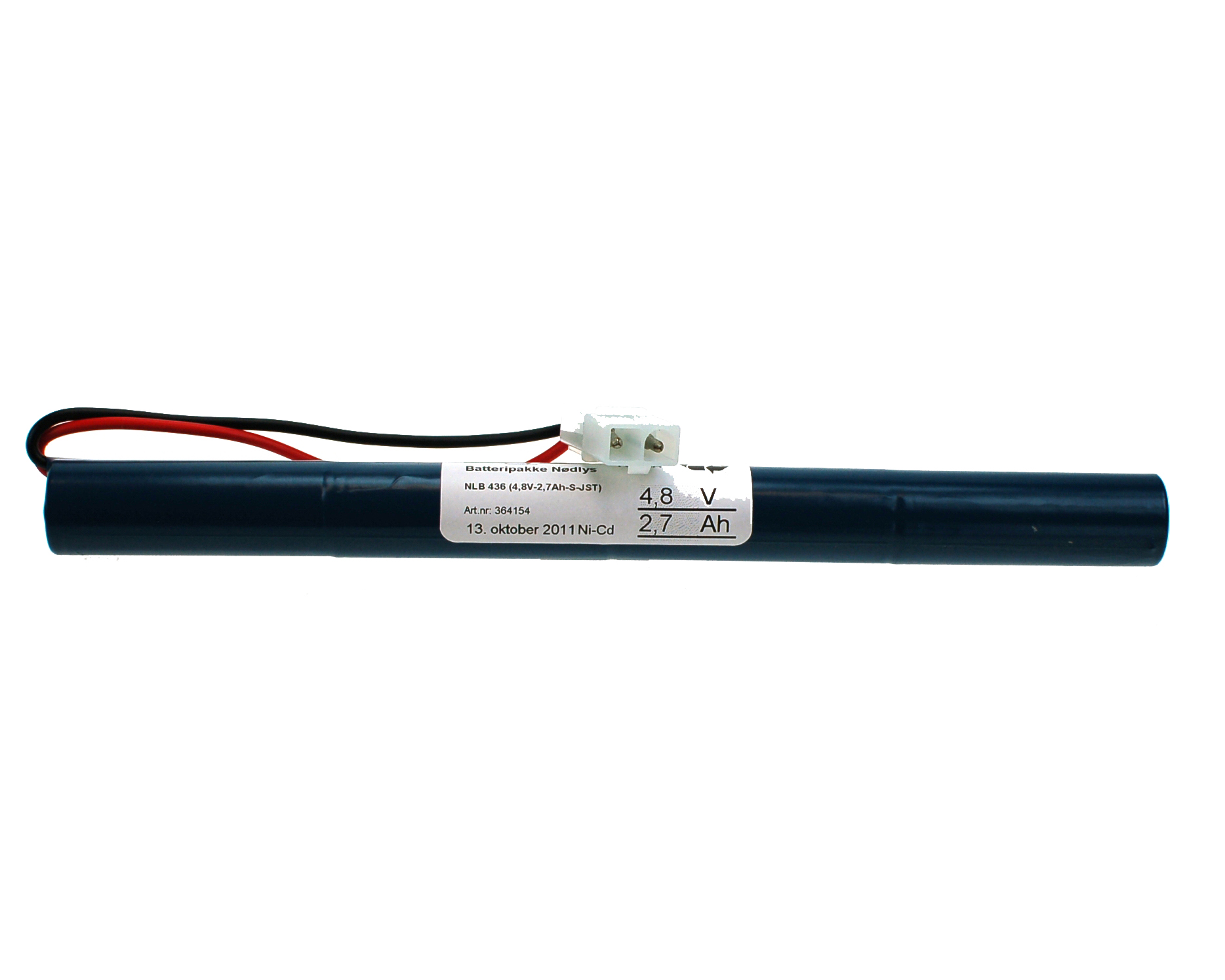 NLB 436 (4,8V-2,1 Ah STAV - Ni-Mh Plugg 22) - Bilde 1